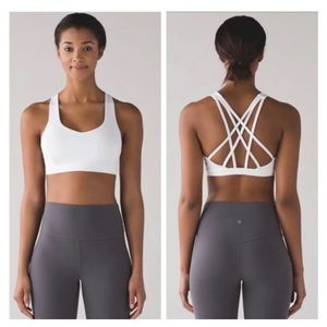 Lululemon Free to Be Serene Bra C/D Size 12 White NWT